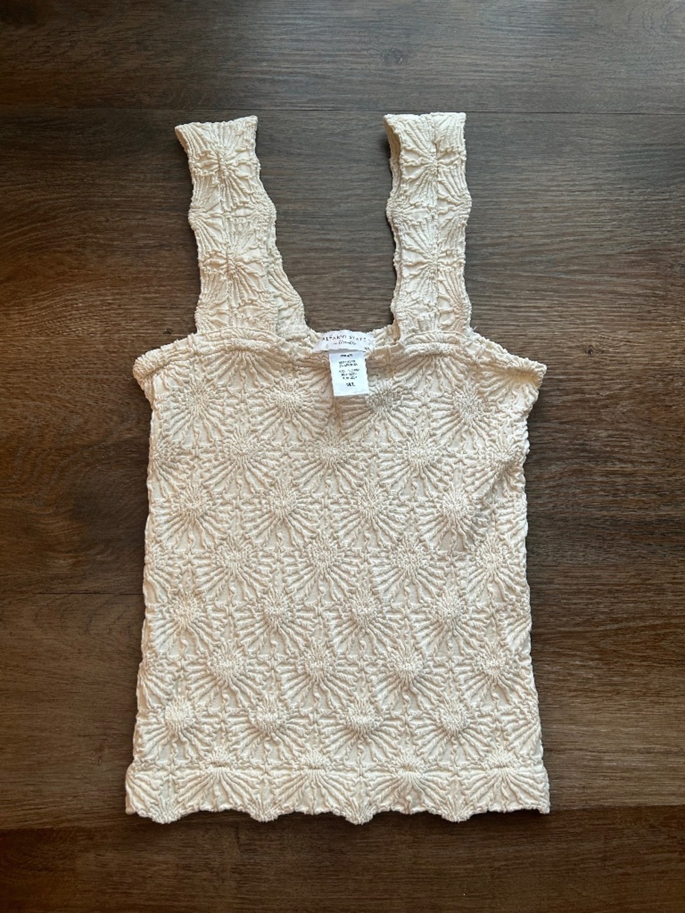 Alter'd State Cream Floral Tank Top M/L